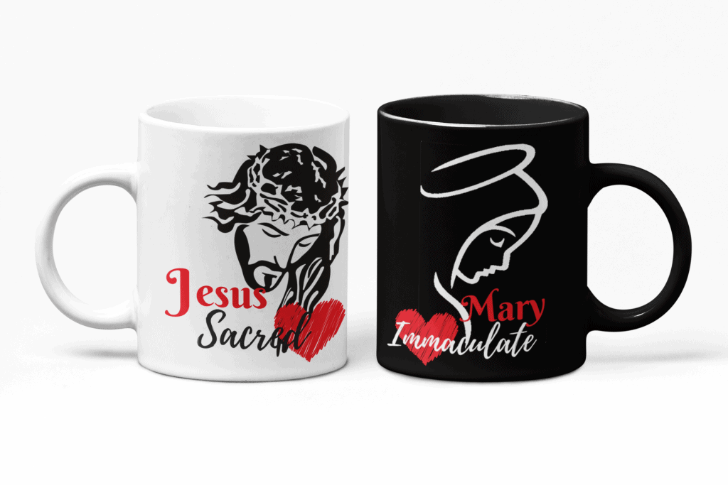 Two Hearts twin mug set