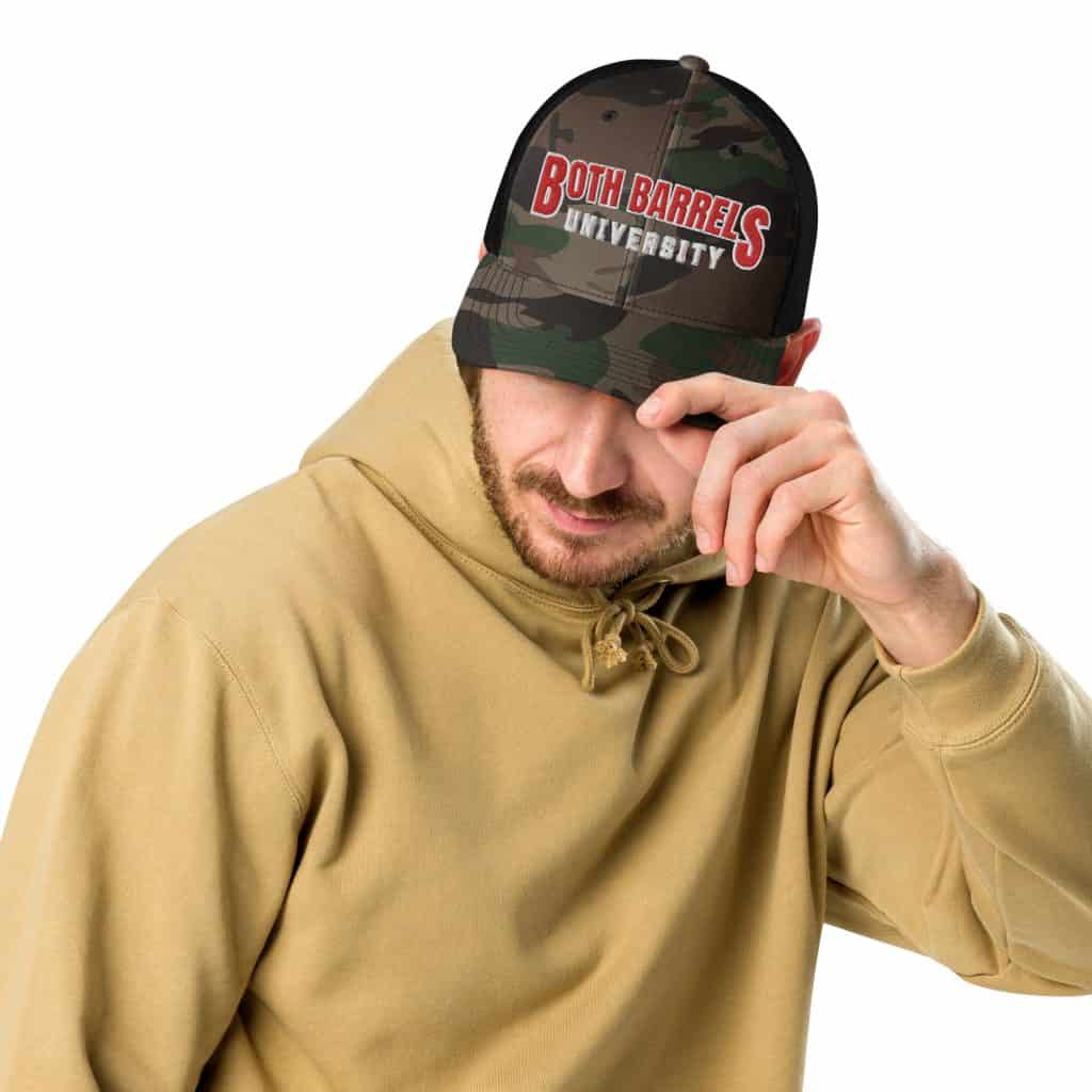 Both Barrels University Camouflage hat