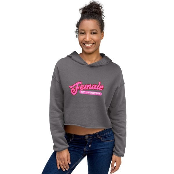 Female Est at Conception Cropped Hoodie - Image 3